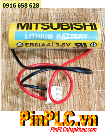 Mitsubishi ER6, Pin nuôi nguồn PLC Mitsubishi ER6 Lithium 3.6v 1800mAh _Xuất xứ NHẬT 